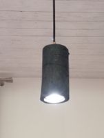 Unikat Pendelleuchte aus Holz in Schwarz