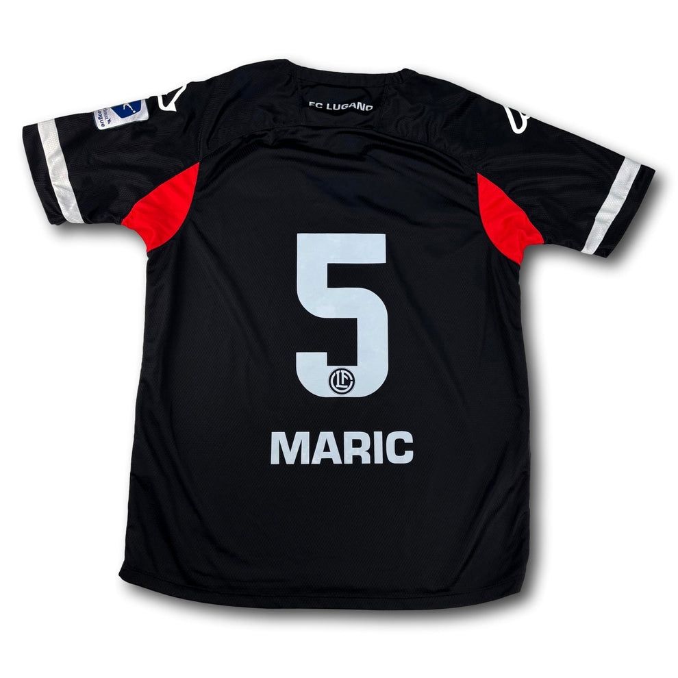 Canottiere & Pantaloni: FC Lugano - 2021-22 - Matchworn - Heim - XL - Maric – Usato da Bolligen venduto da ToTheJerseyEquipment