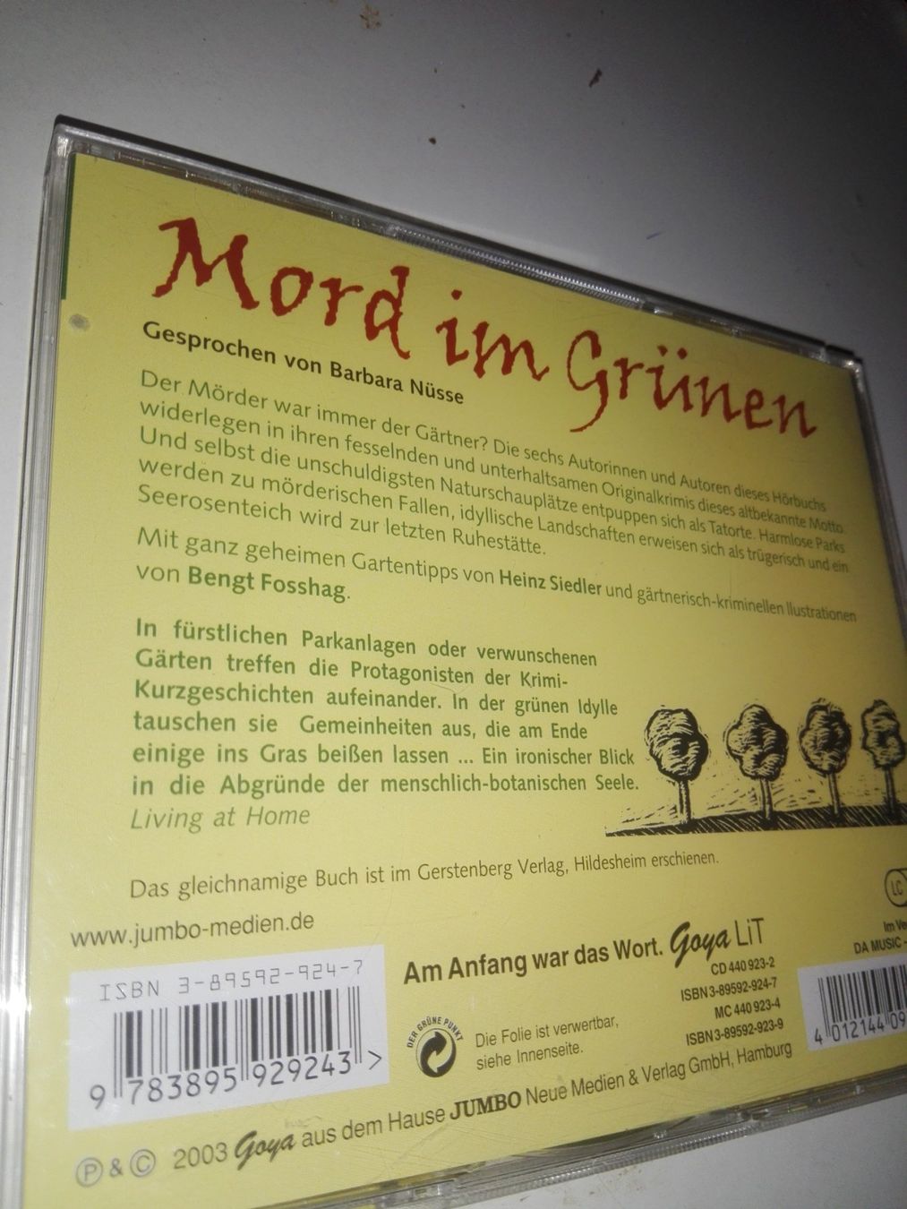 Audiolibri: Mord im Grünen                           (2-CD's) – Usato da St.Gallen venduto da elk2023 5