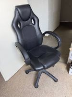 Gamingstuhl Blizzard Bürostuhl schwarz mit Rollen