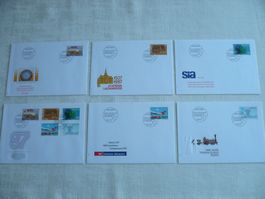 1987 6 FDC Sondermarken I Satz & Einzelmarken SBK 743 - 747