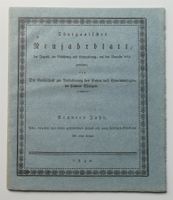 antikes Thurgauisches Neujahrsblatt 1832 Tobel