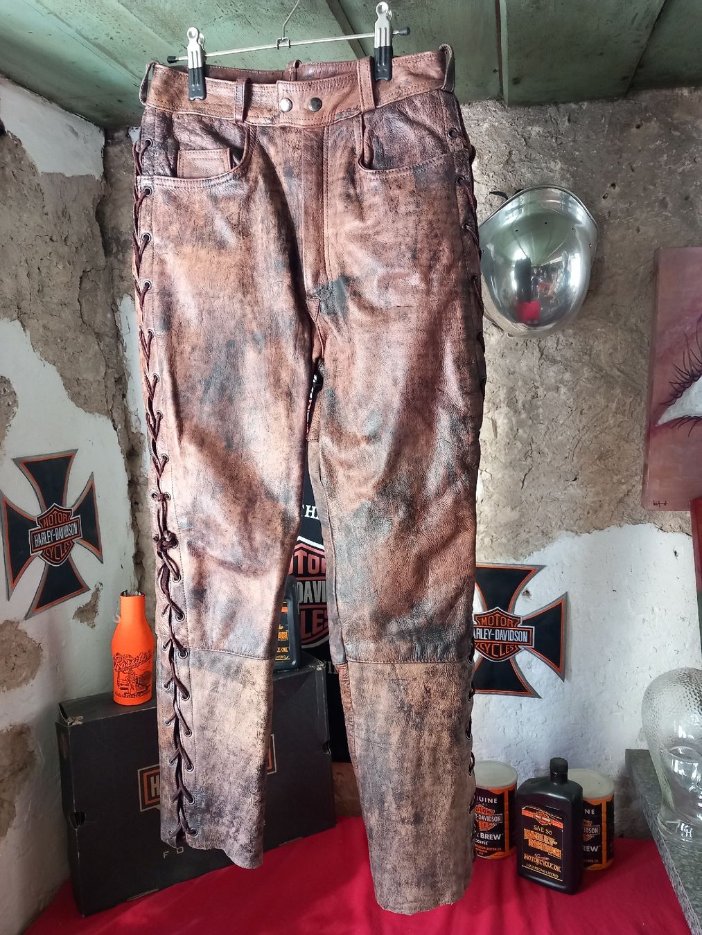 Pantaloni: Vintage Lederhose Grösse 48 – Usato da Hochwald venduto da motowear-secondhand