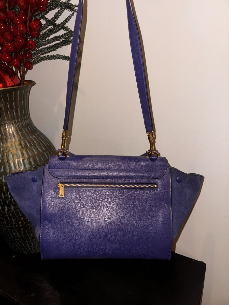 Borse da donna: Céline Trapeze Handtasche Dunkelblau – Usato da Regensdorf venduto da mery26 6