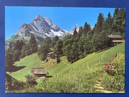 Alte Ansichtskarte Braunwald mit Bergpanorama, 1971