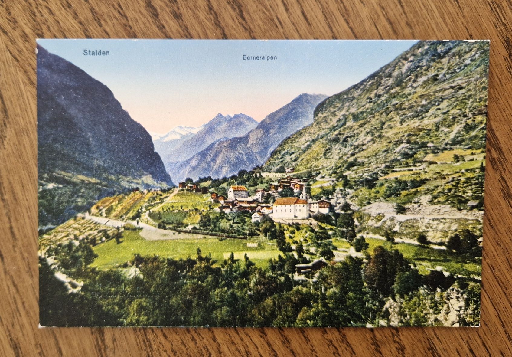 Cartoline postali: Stalden mit Berneralpen – Usato da Ebikon venduto da Donar50