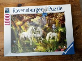 Ravensburger Puzzle 1000 Teile, Einhorn-Motiv, komplett