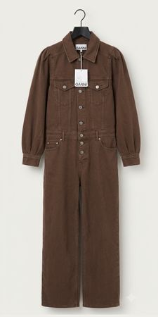 Ganni Overall Braun Gr.34 Neu mit Etikett Herbst Top! (54)