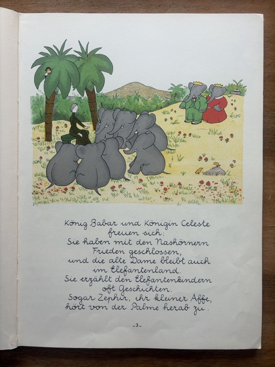 Libri: BABAR Bilderbuch-Grossfomat 27x1.5x37cm – Usato da rüeterswil venduto da Svda 3