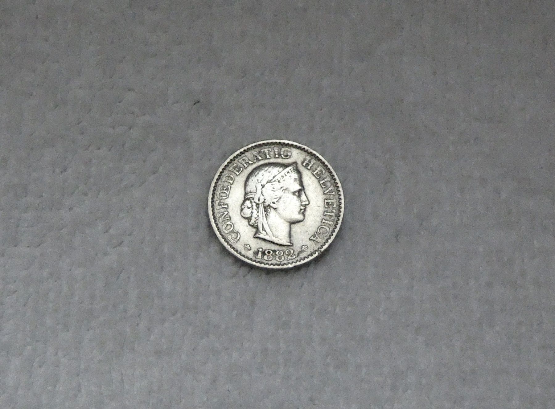 Tutti le monete: 5 centimes/rappen 1882 – Usato da Nyon venduto da Ilmi09