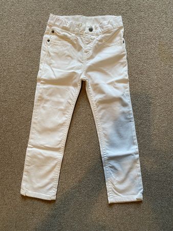 Pantalon Petit Bateau blanc, taille 6 ans - Parfait été!