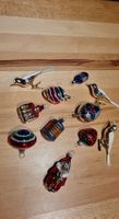 Vintage Christbaumschmuck, 11 Teile, Glas, Top Zustand