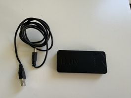 iLuv iBA200 Powerbank 1250mAh Schwarz mit Ladekabel