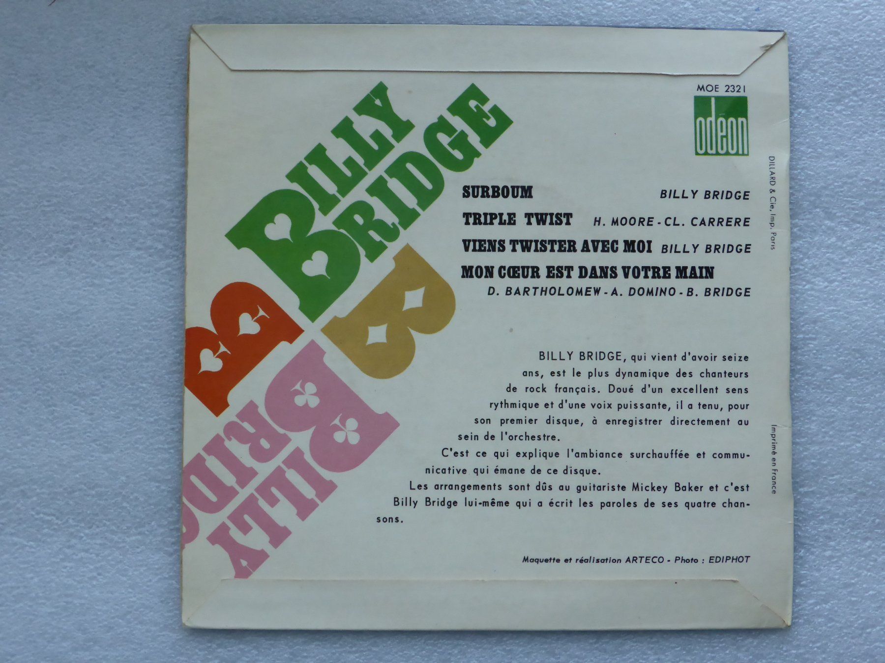 Vinyles: Vinyl Single   EP  BILLY BRIDGE – D'occasion à Küssnacht am Rigi par Mondkinder 3