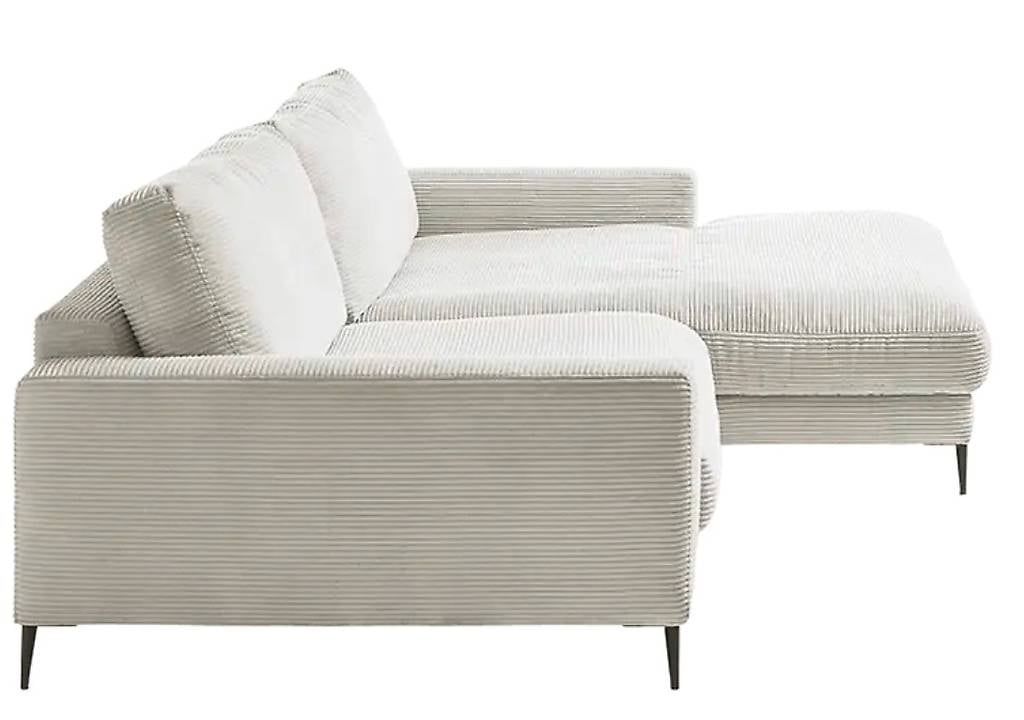 Divani: Neues Ecksofa von LOMOCO - Cord Light Grey, Recamiere rechts – Usato da Aarau venduto da evelyne011 2