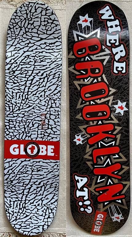 Skateboards: Globe skateboards - Brooklyn Jordan Heads  – Usato da Crans VD venduto da AlainScott