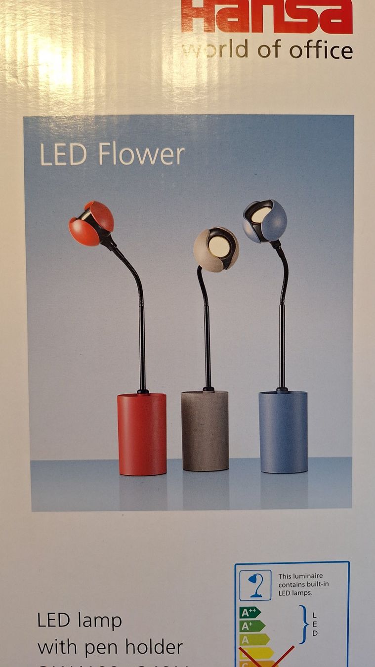 Lampes: Hansa LED Flower Lampe mit Stifthalter – Neuf avec emballage d'origine à Horw par sto_wfz2