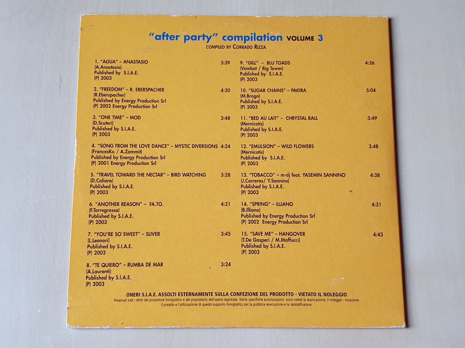 CDs: After Party Compilation vol. 3 – Gebraucht aus Stansstad von collectorsshop 1