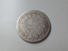 🇫🇷 France 2 Francs 1871 Ceres A Silver .835 ~10g