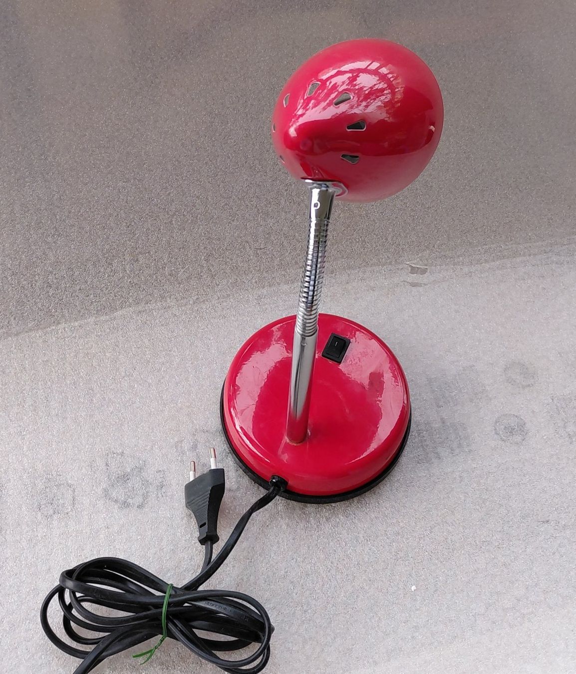 Lampade: Vintage rote Lampe -F55 – Usato da Morges venduto da vimajes12 4