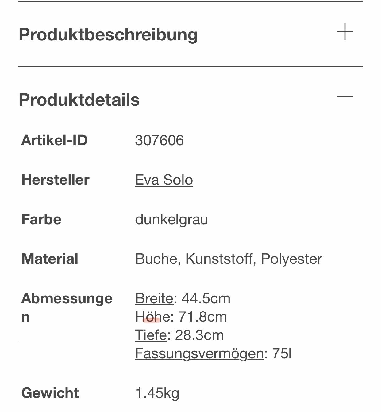 Stenditoi: Eva Solo Wäschetasche Neu – Nuovo (secondo la descrizione) da zürich venduto da ritas0102 5