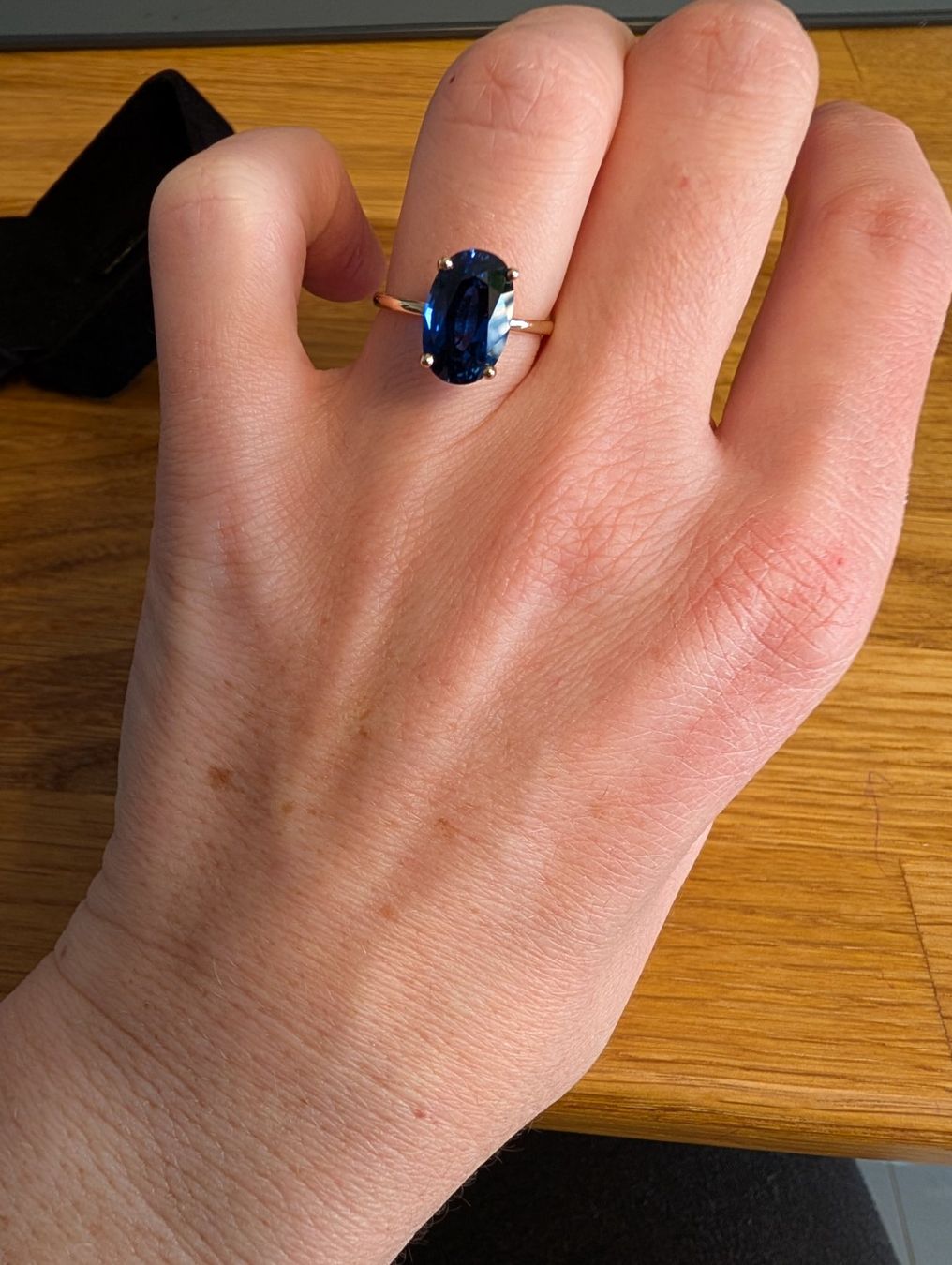 Anelli: Goldring mit Saphir Grosse 7 – Nuovo (secondo la descrizione) da Einsiedeln venduto da mar_6bqc 7