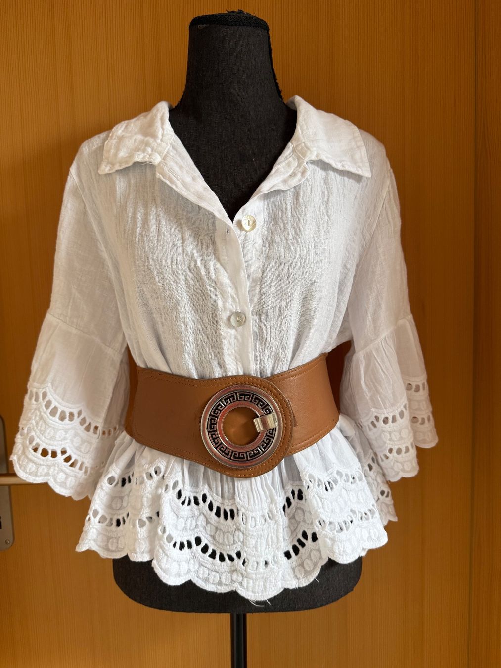 Camicette: Boho Leinenbluse / Blusenjacke aus Leinen – Nuovo (secondo la descrizione) da Sigriswil venduto da ck56