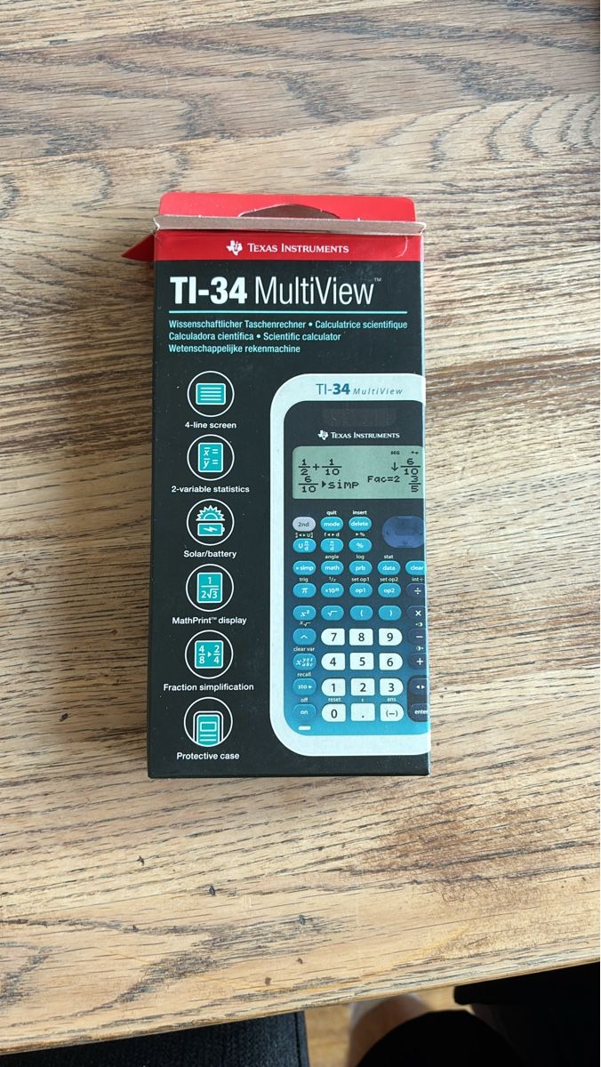 Calcolatrici tascabili: Texas Instruments TI-34 MultiView Taschenrechner neu – Nuovo (secondo la descrizione) da Winterthur venduto da BMW8000