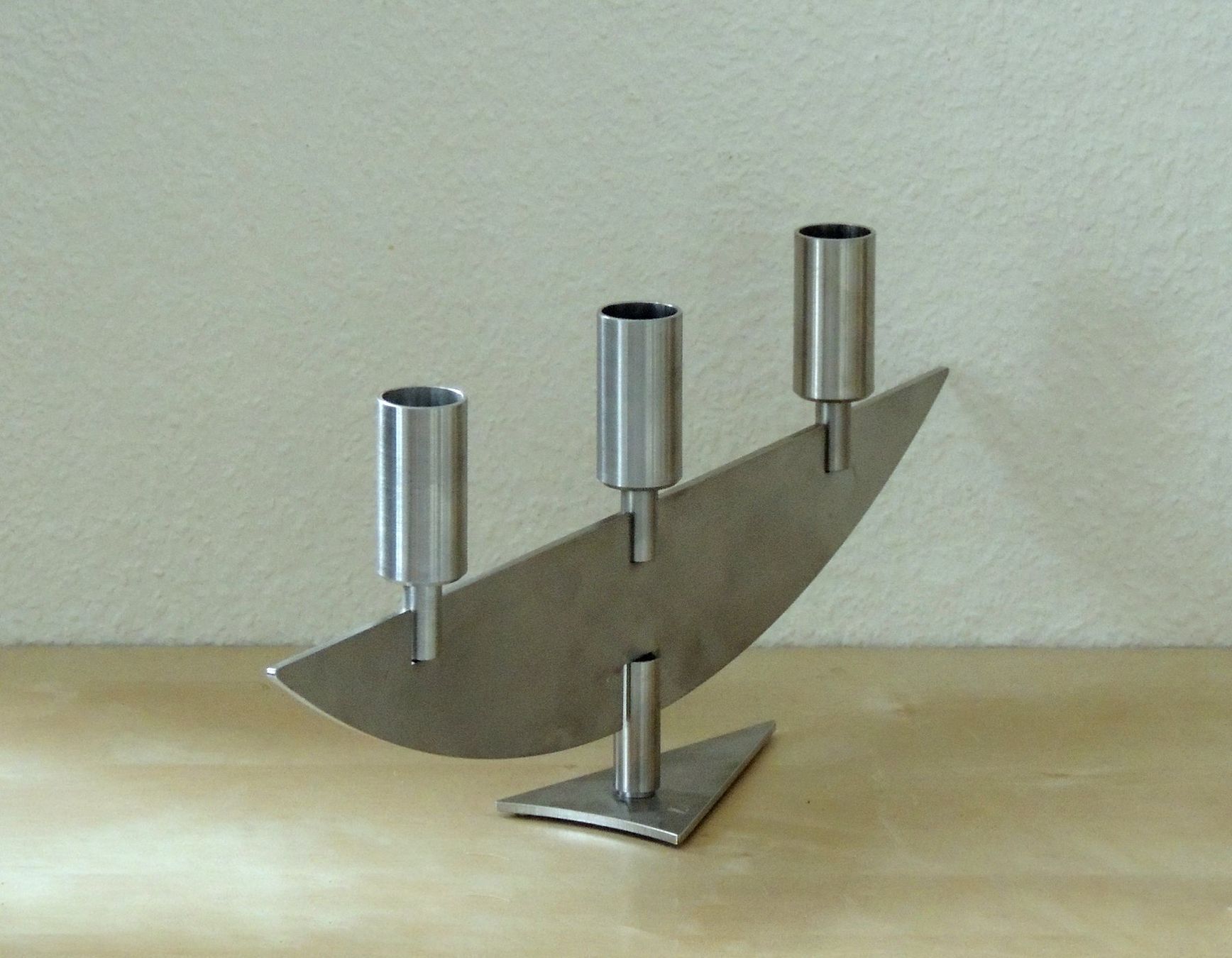 Kerzenständer: Chandelier design en acier, Collection Hutter, Suisse – Gebraucht aus La Chaux-de-Fonds von Helene2300 2