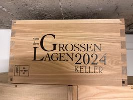Holzkiste Grossen Lagen 2024 Keller bedruckt neuwertig