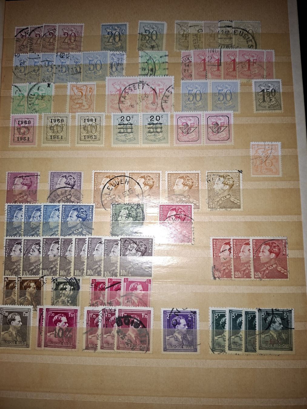 Alle Briefmarken: Briefmarkensammlung Belgien  – Gebraucht aus Balgach von SIMEON27 8