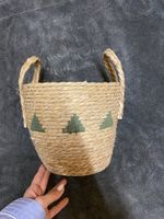 Panier décoratif en fibres naturelles – Très bon état