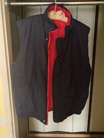 Gilet nylon bleu / rouge recto verso, US Basic, XL