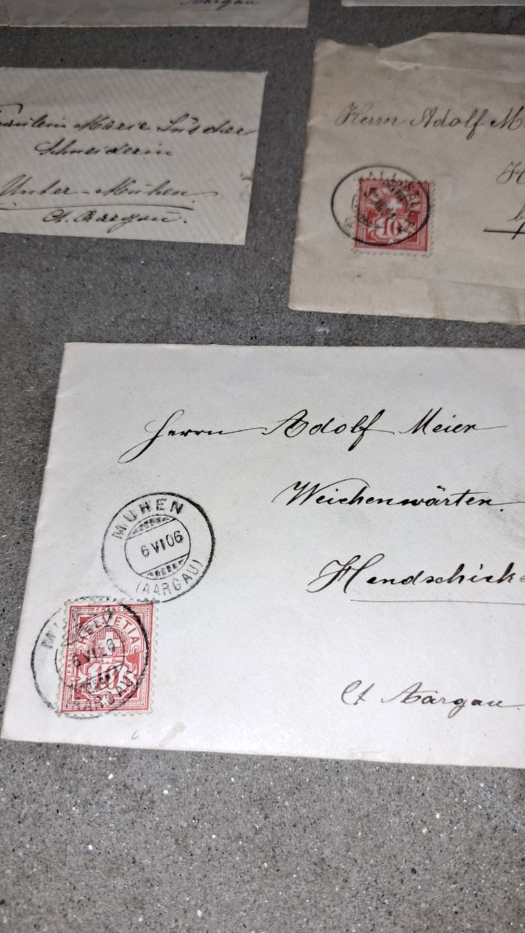 Tutti i francobolli: Briefmarken /Briefumschläge um 1857 – Usato da Kölliken venduto da Upcycling-by-Mc-TAM 3