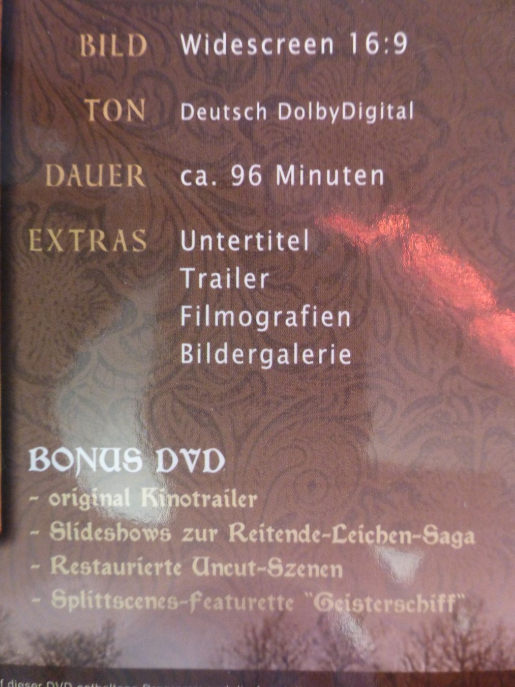Tutti i DVDs: Die Nacht der reitenden Leichen DVD – Usato da Zumikon venduto da psisound 2