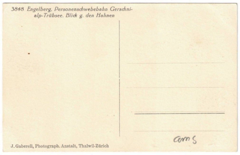 Cartoline postali: Engelberg - Luftseilbahn Gerschnialp--Trübsee – Usato da Binningen venduto da Mountainrider 1