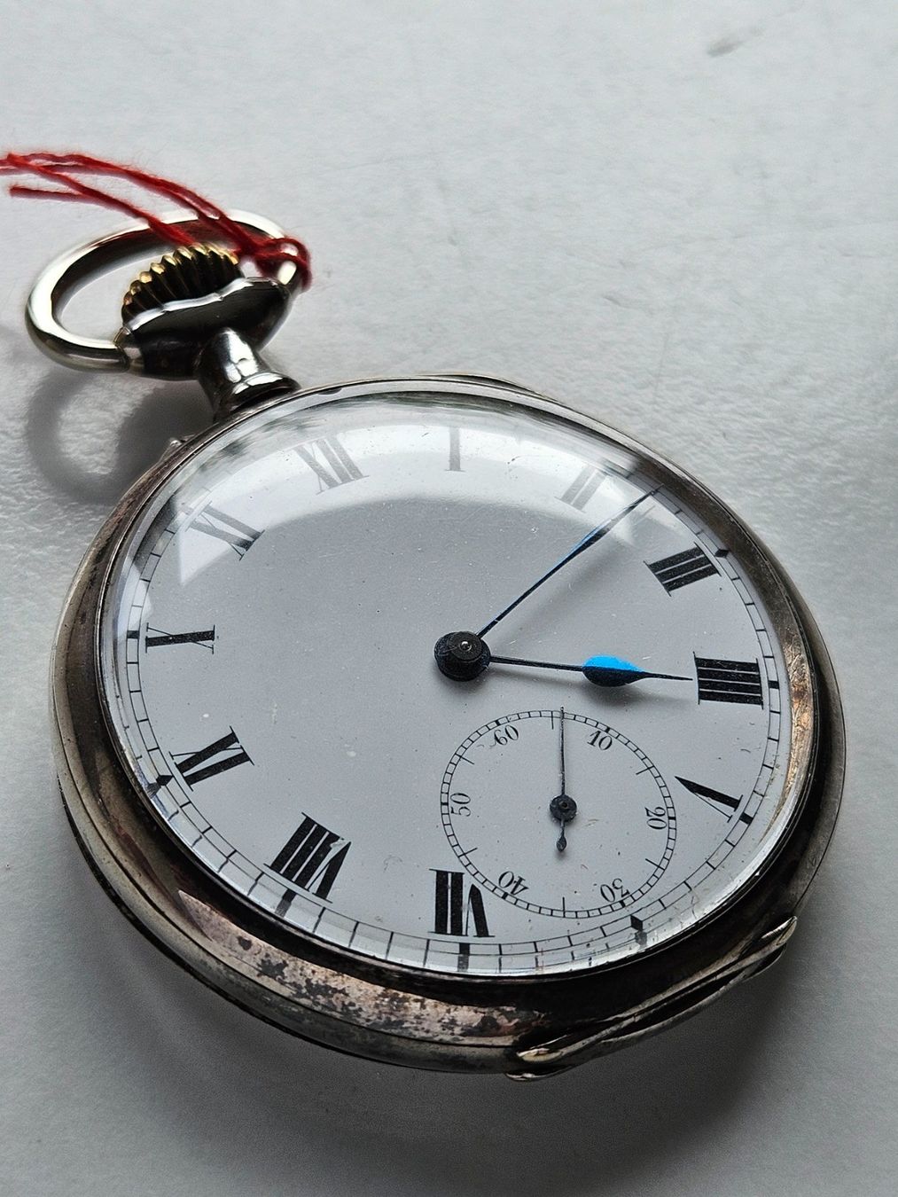 Orologi: 738 Elem Chronometre Taschenuhr 0.925 Silber – Usato da Berikon venduto da mmm21 1