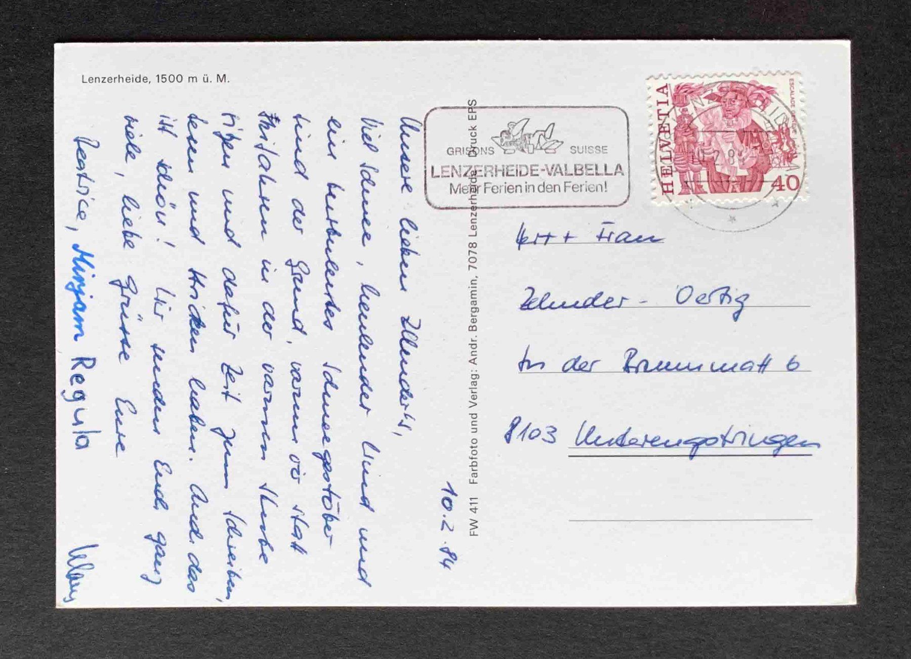 Cartoline postali: AK Lenzerheide – Usato da Goldau venduto da artelier1 1