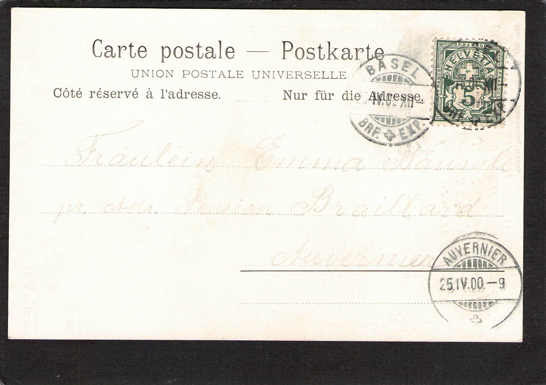 Cartoline postali: .Basel Spalenthor , gel. 1900 – Usato da Reichenburg venduto da Pipo-67 1