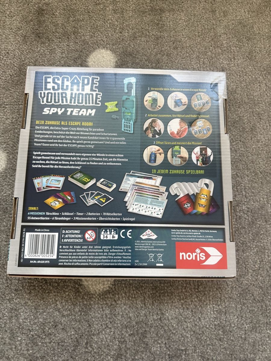 Giochi: Escape your Home Spy Team - Neu – Nuovo (secondo la descrizione) da Kilchberg ZH venduto da tjapukai 1