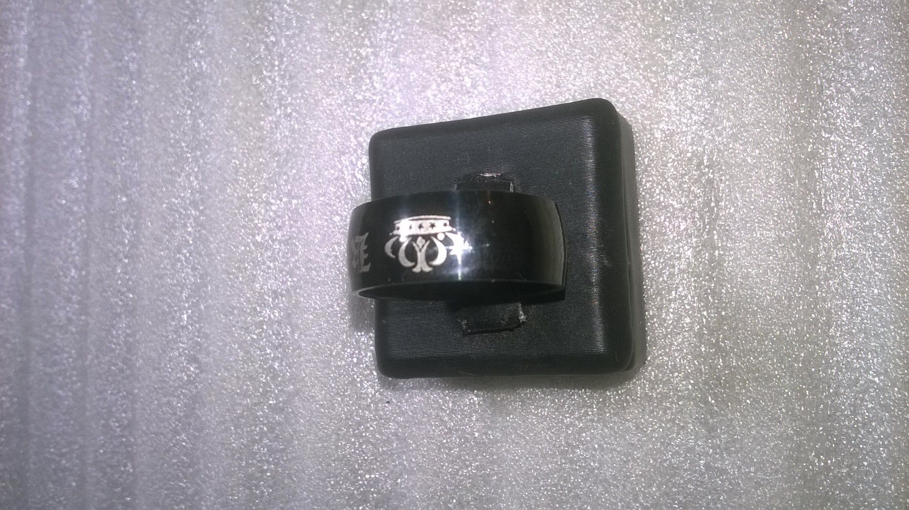Anelli: RING EDELSTHAL,,SCHWARZ ,,DER KÖNIGEN – Nuovo (secondo la descrizione) da Basel venduto da bijoutrie_4 3
