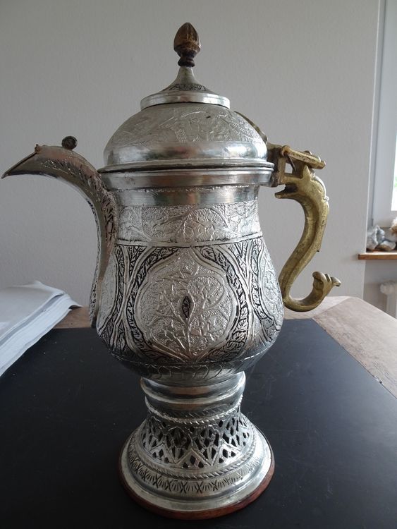 Teiere: Versilberter Samowar aus Kashmir Antik – Usato da Zürich venduto da Zuerich_Seebach 2