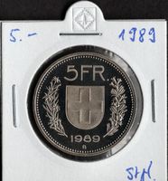 5 Franken 1989 stgl.