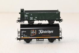 2 Modellbahnwagen KÖSTRITZER und München Märklin HO/AC OVP