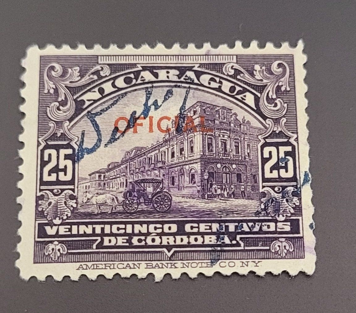 Tutti i francobolli: Nicaragua 1933 briefmarke – Usato da St Gallen venduto da Stampsalshobby