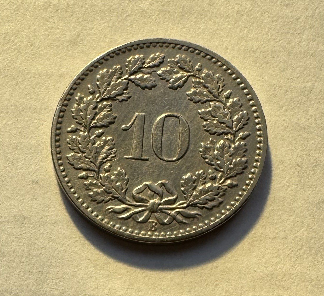 Alle Münzen: 1895 10 Rappen -unz – Gebraucht aus Kirchberg SG von Zenhad69 1