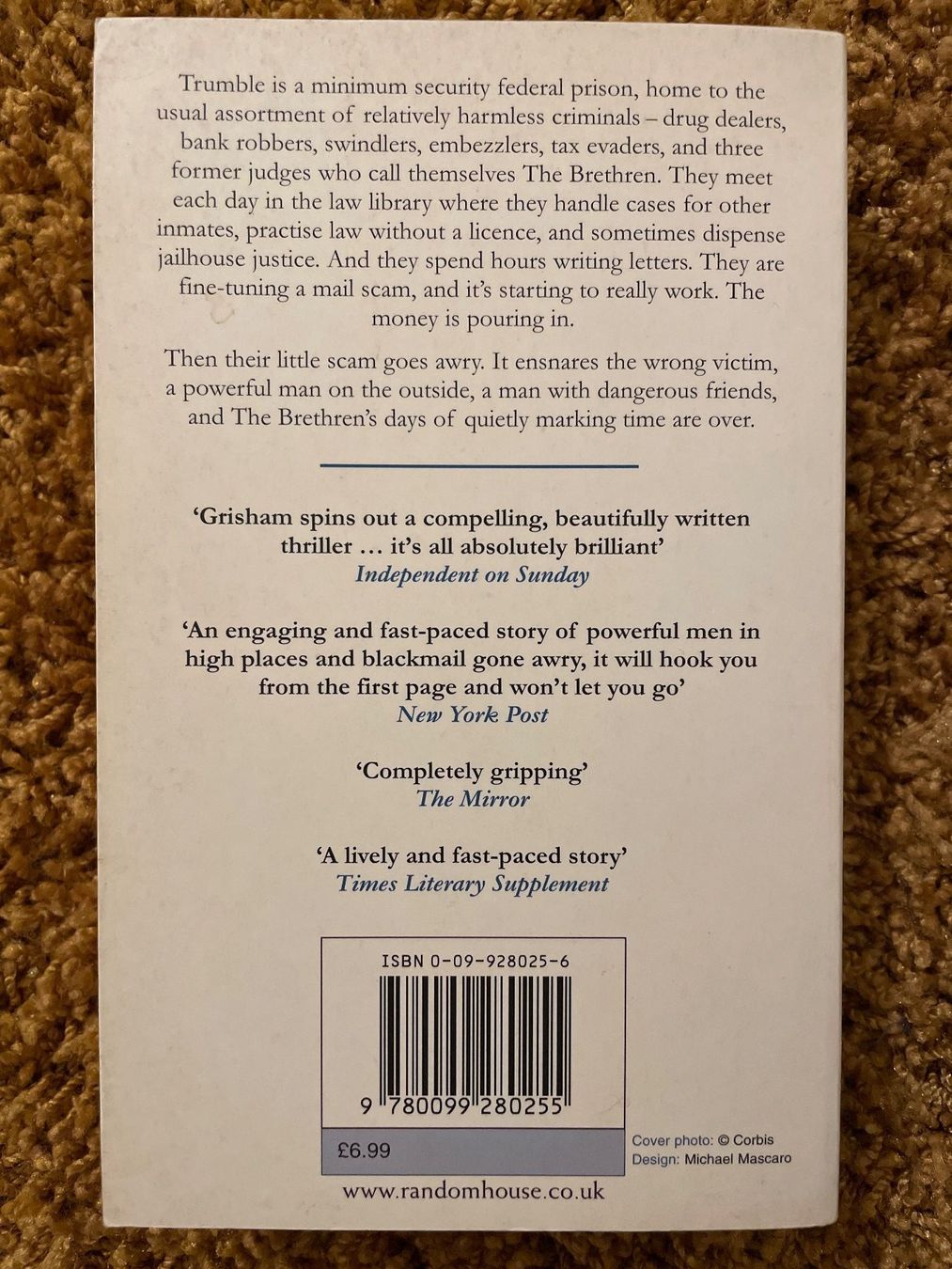 Libri: JOHN GRISHAM - The Brethren (2000) – Usato da Frasnacht venduto da GracyStore 1