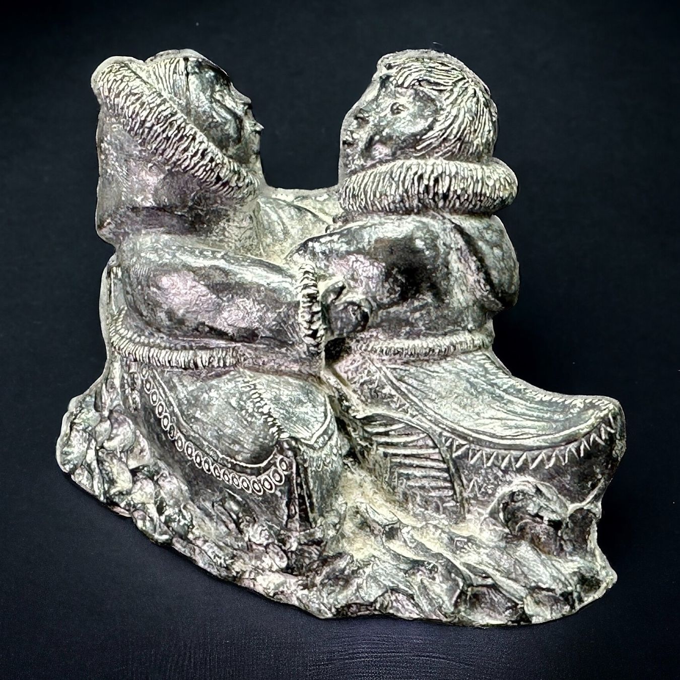 Skulpturen & Statuen: WOLF sculpture inuite originale en stéatite. Canada – Gebraucht aus Morges von magicle