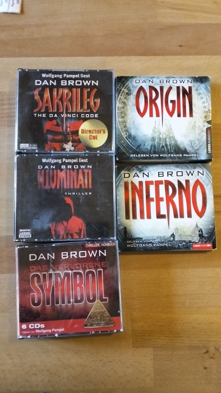 Hörbücher: Dan Brown 5 Hörbucher auf CD – Gebraucht aus Eggiwil von Loego