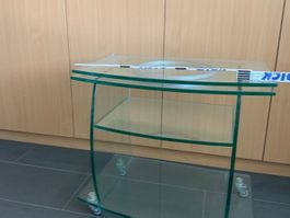 Fernsehe-Möbel, Glastisch mit rollen, 360° drehbar